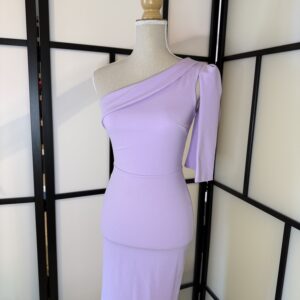 Lavender One-Shoulder Dress (Size XS)