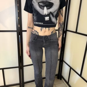 Bershka – Grey Slim Fit Jeans (EU 32)