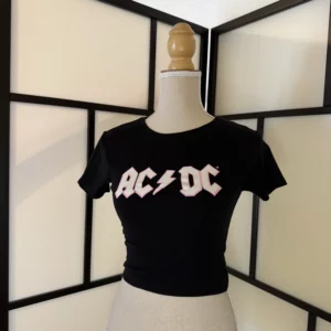 AC/DC Cropped T-Shirt – Size XS – New