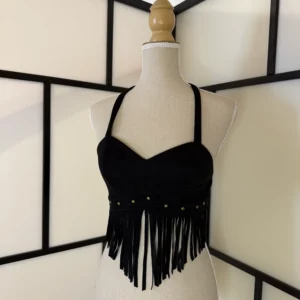 Fringe Stud Crop Top – Size XS – New