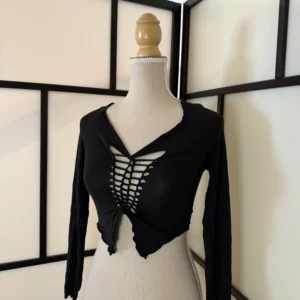 Romwe Lace-Up Crop Top – Size XS – Good Condition