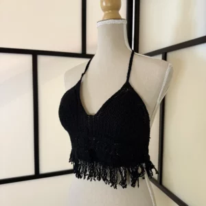 BSL Crochet Fringe Top – One Size – New