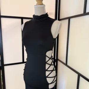 Side Lace-Up Bodycon Dress – Size XS – Good Condition