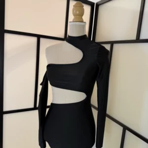 Black Asymmetrical Cut-Out Dress – Size XS – Good Condition