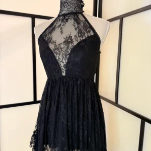Widow Black Lace Halter Dress – Size XXS (Fits XS) – Never Worn