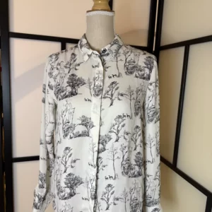 H&M Printed Blouse – EU 36 – Good Condition