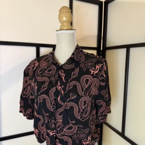 Bershka Snake Print Shirt – XS – Lightly Washed Condition