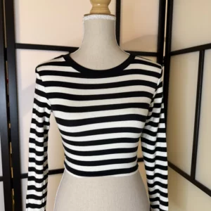 ZARA Striped Long Sleeve Top – Size S – Worn Condition