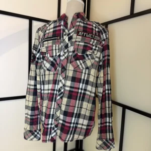 Affliction Plaid Shirt – Size S – Worn Condition
