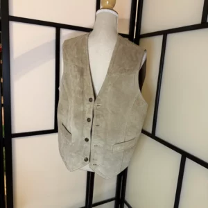 Atlas Vintage Suede Vest – Size M – Worn Condition