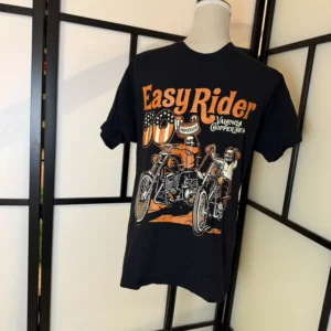Easy Rider Biker Graphic T-Shirt – Black – Size M – Used Condition