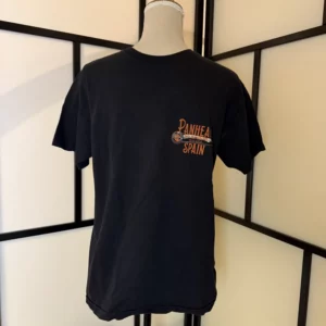 Panhead Spain Biker Graphic T-Shirt – Black – Size M – Used Condition