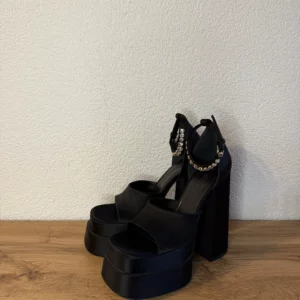 Versace Platform Heels – Black – Size 38.5 – New (Never Worn)