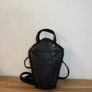 Banned Coffin Backpack – Black – Worn