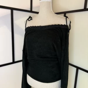 Toonzshop Off-Shoulder Top – Black – Size S – Worn Once