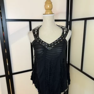 Devil Fashion Studded Top – Black – XS/S – New with Tag